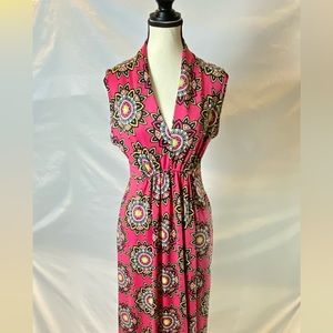 VFISH MATTE JERSEY WOMEN’S MAXI RESORT DRESS MEDIUM PINK